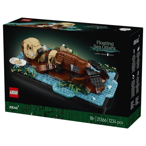 Konstrukcijska igrača Lego 21366 Ideas Plavajoče vidre