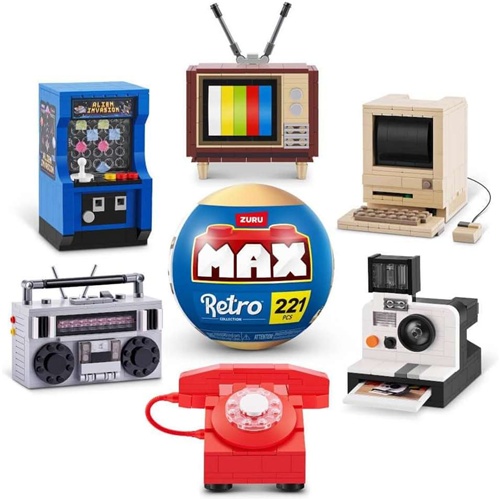 Konstrukcijska igrača Zuru MAX Premium Retro Collection (različni predmeti)
