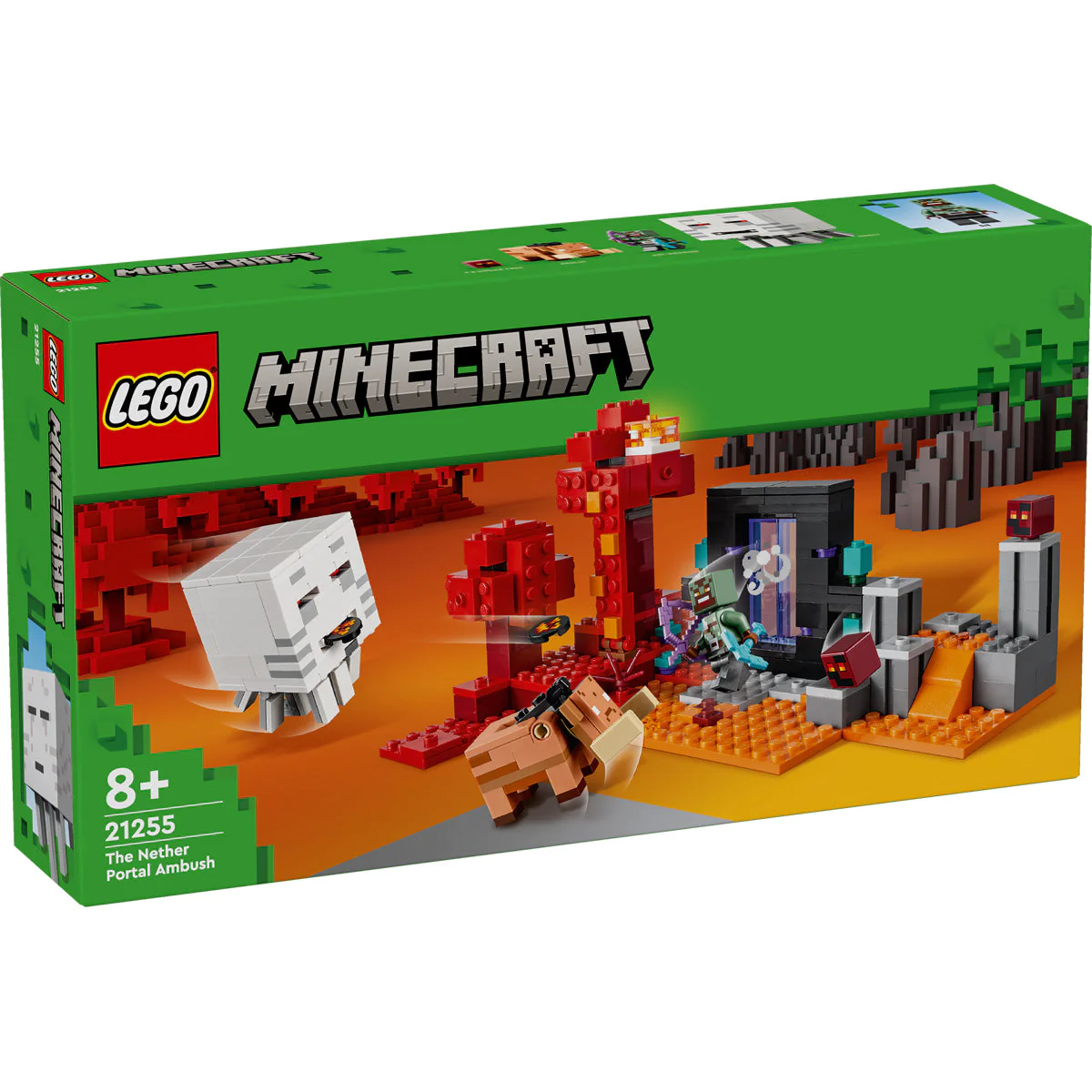 Kocke Lego Minecraft Zaseda pri portalu v Nether 21255 Enaa