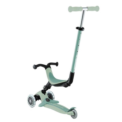 Otroški skiro Globber Go-Up Active Lights Eco, svetlo zelena