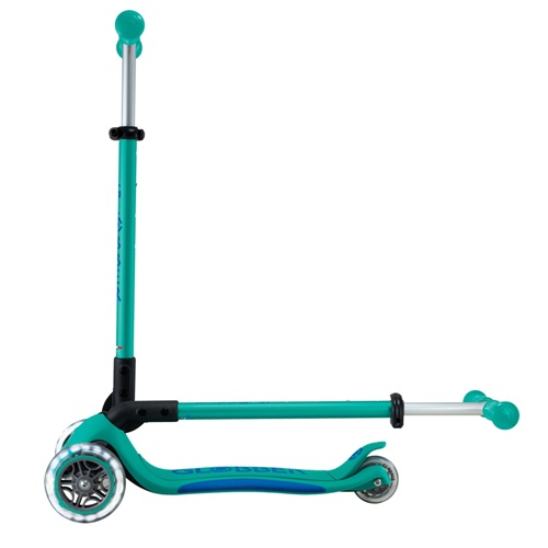 Otroški skiro Globber Primo Foldable Plus Lights, modra/turkizna