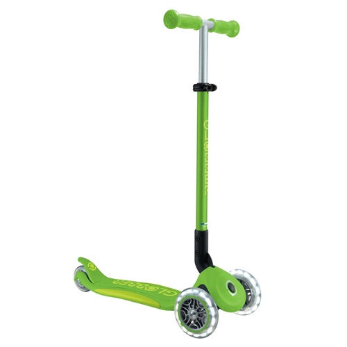 Otroški skiro Globber Primo Foldable Plus Lights, zelena