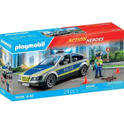 Playmobil Action Heroes: Policijski avto, 24 kos, od 4. let (71729)