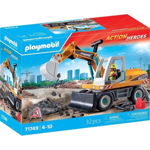 Playmobil Action Heroes: Velik bager, 32 kos, od 4. let (71749)