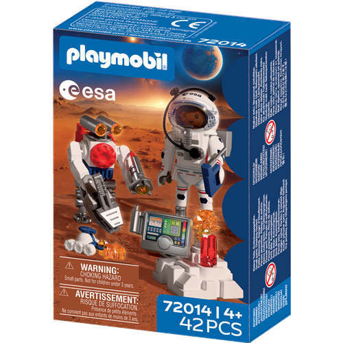 Playmobil ESA: Astronavt z robotom, 42 kos, od 4. let (72014)