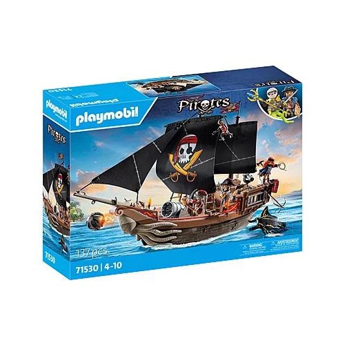 Playmobil Pirati  Velika gusarska ladja, 137 kos, od 4. let (71530)