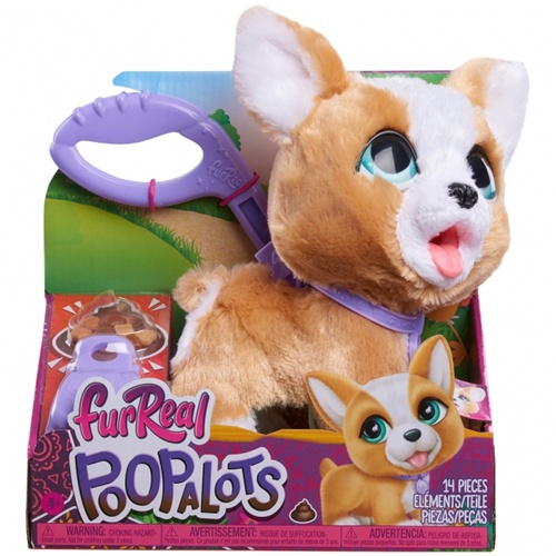 Plišasta igrača Just Play furReal Poop-A-Lots Corgi, zvok, za otroke 4+