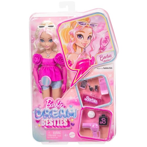 Punčka Barbie Dream Besties Malibu in dodatki