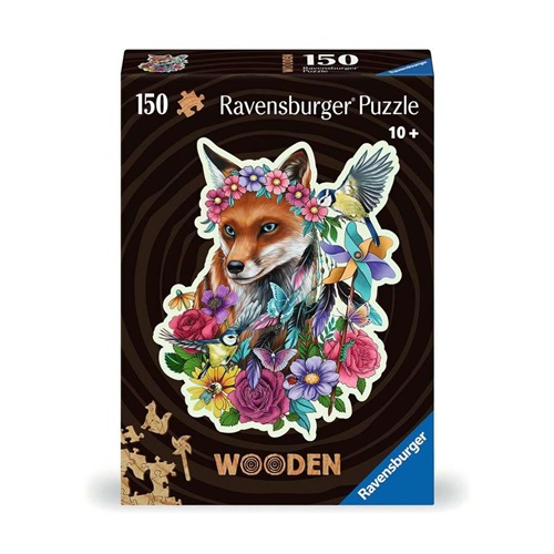 Puzzle Ravensburger Wooden Puzzle Bunter Fuchs, 150 kosov, od 10. mesecev, lesena