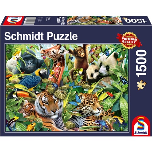 Puzzle Schmidt Barvit živalski svet, 1500 delov