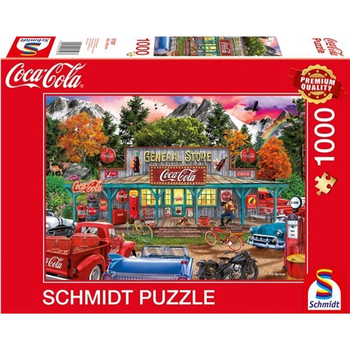 Puzzle Schmidt Coca-Cola : Trgovina, 1000 kosov, od 12. let