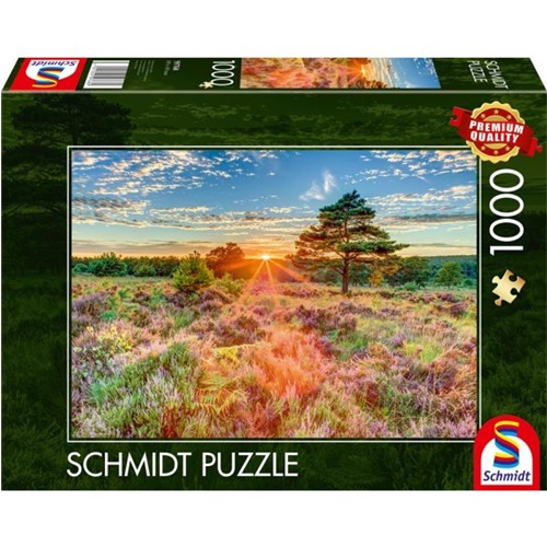 Puzzle Schmidt: Heath In The Sunset, 1000 kosov, od 12. let, karton