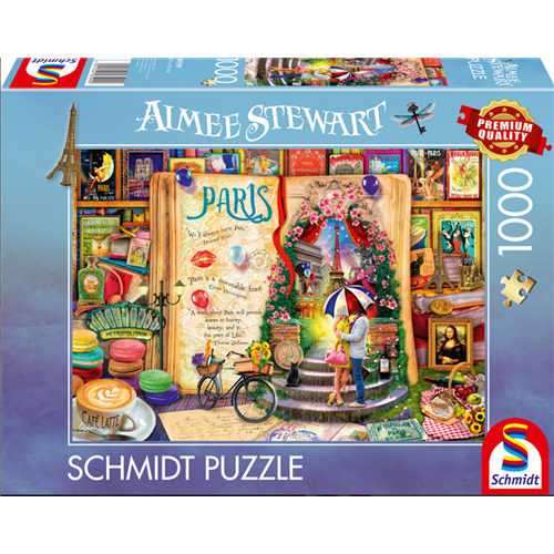 Puzzle Schmidt Spiele Aimee Stewart Spomini na Pariz 1000 delov za starost 12+ za najstnike in odrasle