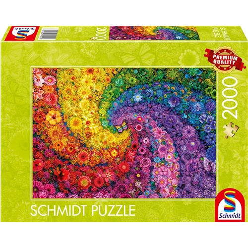 Puzzle Schmidt Spiele Barvit vrtinec rož (2000 kosov), od 12. let