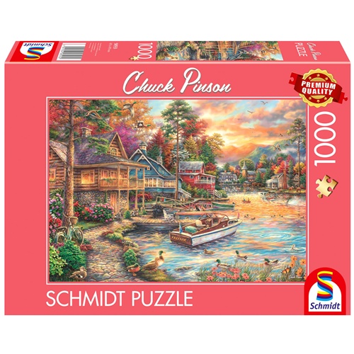 Puzzle Schmidt Spiele Chuck Pinson: Obala v večernem zlatu sestavljanka (1000 kosov), od 12. let