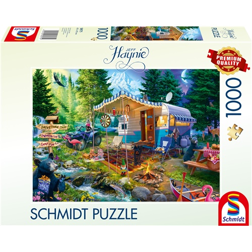 Puzzle Schmidt Spiele Jeff Haynie: S prikolico v gorah (1000 kosov), od 12. let