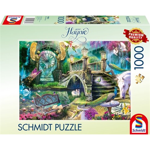 Puzzle Schmidt Spiele Jeff Haynie Skrivni vrt 1000 kosov, za 12+ let, za najstnike in odrasle