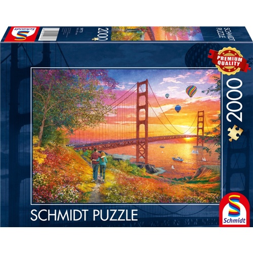 Puzzle Schmidt Spiele : Sprehod do mostu Golden Gate (2000 kosov), od 12. let