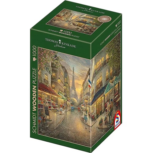 Puzzle Schmidt Spiele Thomas Kinkade Studios Lesena sestavljanka, 1000 kosov, Slikoviti Pariz, za odrasle in najstnike