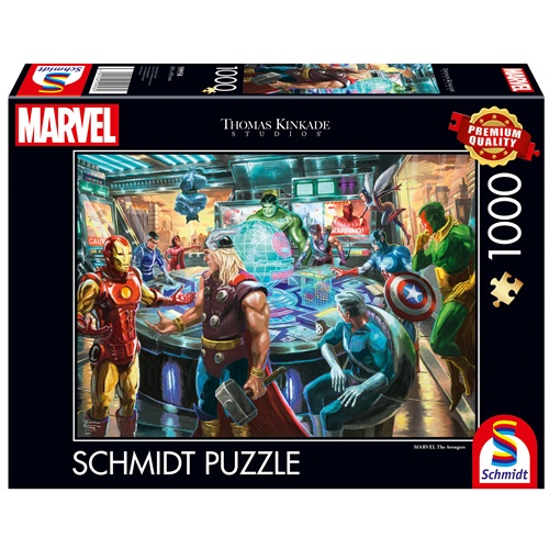 Puzzle Schmidt Spiele Thomas Kinkade Studios: Marvel - Maščevalci (1000 kosov), od 14. let