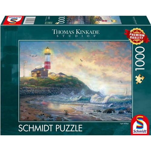 Puzzle Schmidt Spiele Thomas Kinkade Studios Svetilnik upanja 1000 kosov, 693x493 mm, za starost 12+