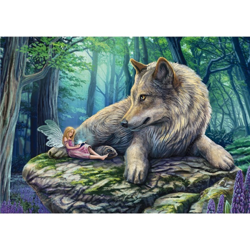 Puzzle Schmidt Spiele Wolf and Elf 500 delov, karton, za najstnike in odrasle, 10+