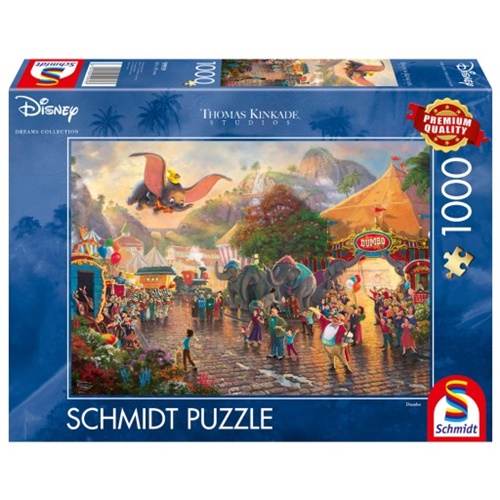 Puzzle Thomas Kinkade Studios: Disney - Dumbo, 1000 delov
