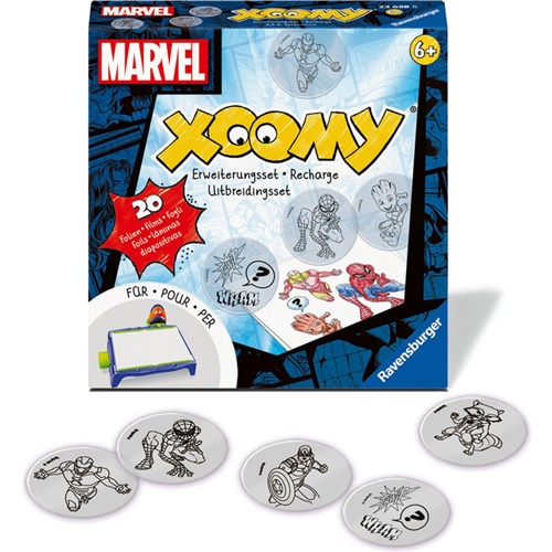 Razširitveni komplet za slikanje Ravensburger: Xoomy Marvel, 20 motivov, od 6. let