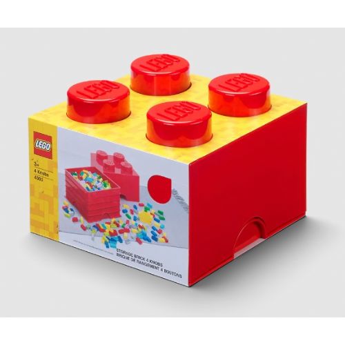 Lego®: Škatla za shranjevanje z gradnikom 4 - Rdeča (40031730)