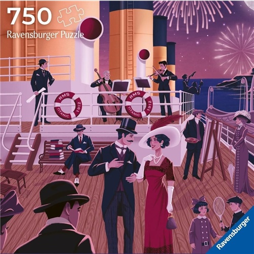 Sestavljanka Ravensburger Art & Soul - Titanic, 750 kosov, od 14. let