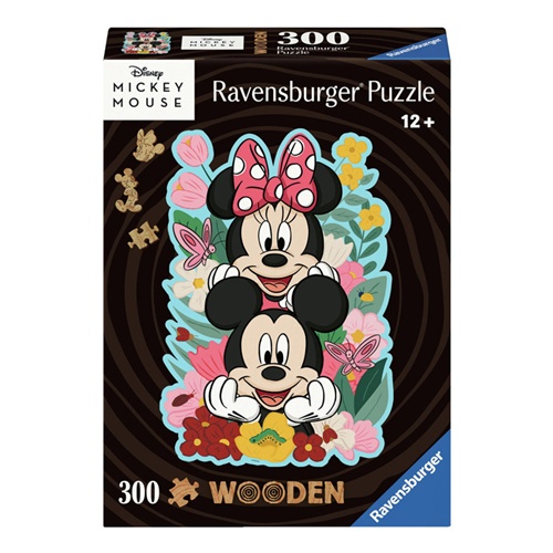 Sestavljanka Ravensburger: Disney Mickey & Minnie (300 kosov), od 12. mesecev, iz lesa