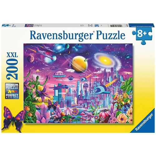 Sestavljanka Ravensburger: Kozmično mesto (200 kosov), od 8. let