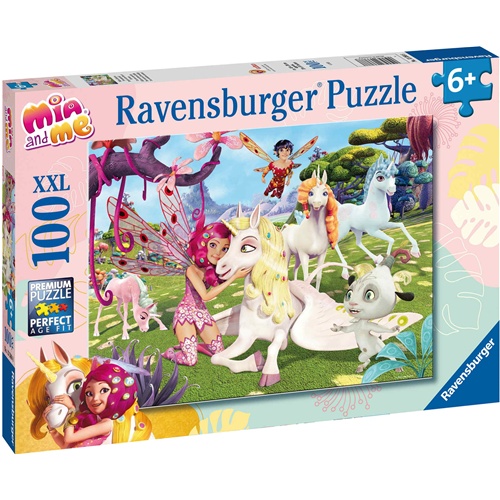 Sestavljanka Ravensburger Mia in jaz - Pravo samorogovo prijateljstvo, 100 kosov, od 6. let