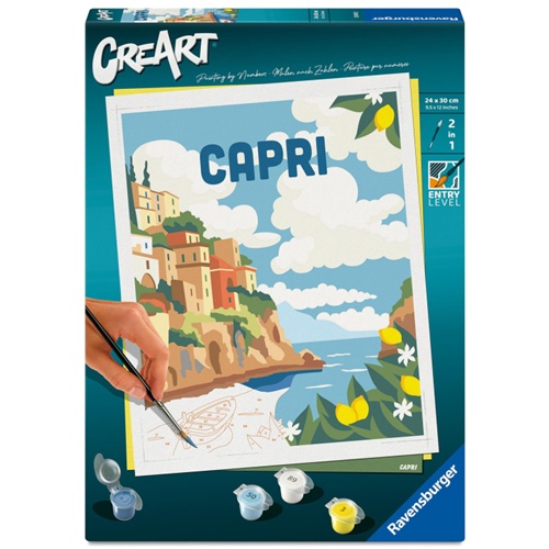 Slikanje po številkah  CreArt Capri spretnostna in funkcionalna igrača