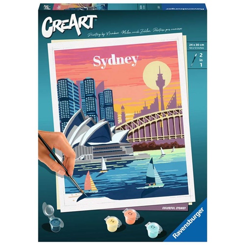 Slikanje po številkah CreArt - Colorful Sydney, od 12. let