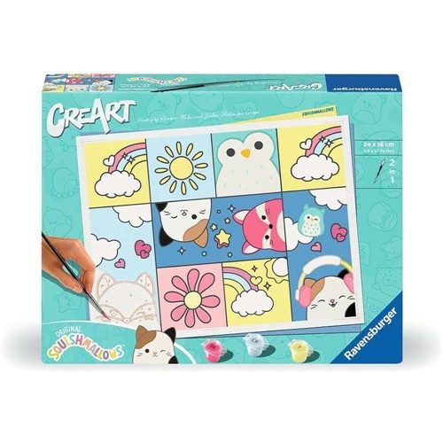 Slikanje po številkah CreArt - Squishmallows, od 12. let