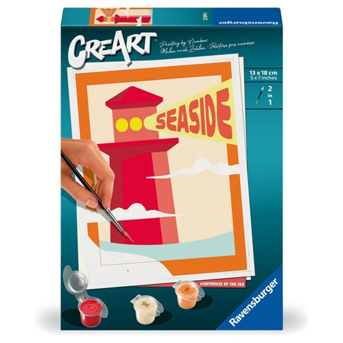 Slikanje po številkah Ravensburger CreArt - Svetilnik ob morju