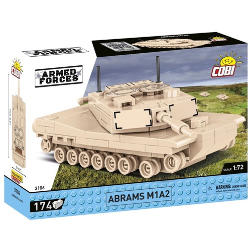 Tank Cobi Abrams M1A2 (merilo 1:72), 174 kos, od 6. let