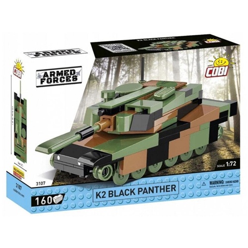 Tank Cobi K2 Črni panter (merilo 1:72), 160 kos, od 6. let
