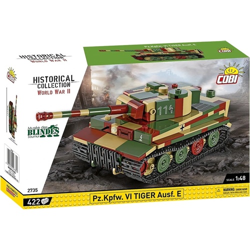 Tank Cobi Pz.Kpfw. VI Tiger Ausf. E  (merilo 1:48), 422 kos, od 8. let