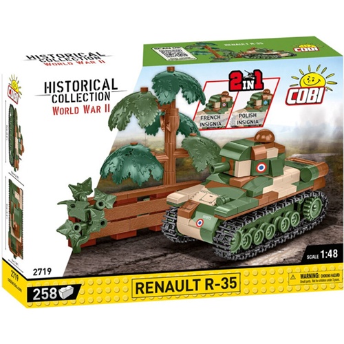 Tank Cobi Renault R-35 (merilo 1:48), 258 kos, od 6. let