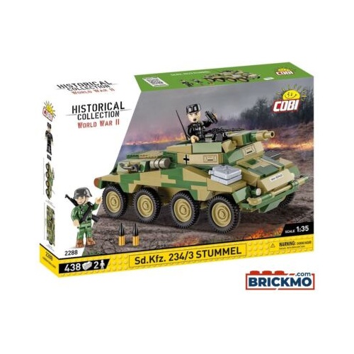 Tank Cobi Sd.Kfz. 234/3 Stummel  (merilo 1:35), 438 kos, od 8. let
