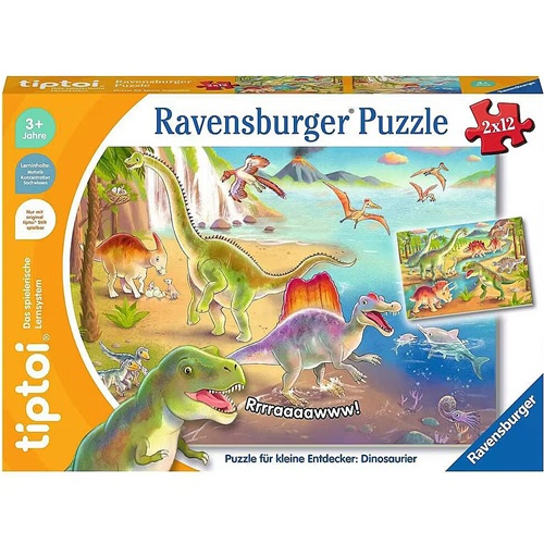 Tiptoi Ravensburger: Dinozavri, 24 (2x12), od 3. let