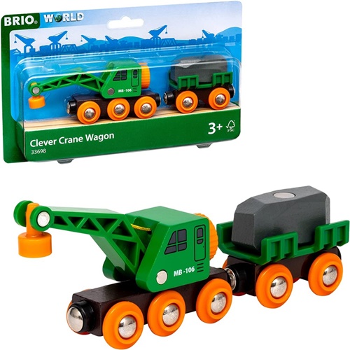 Vlak z žerjavom in prikolico Brio (833698)