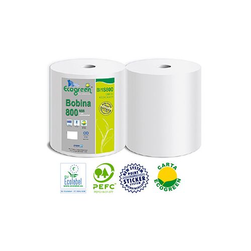 2x Papir v roli 2 slojna 800 listov, za roke