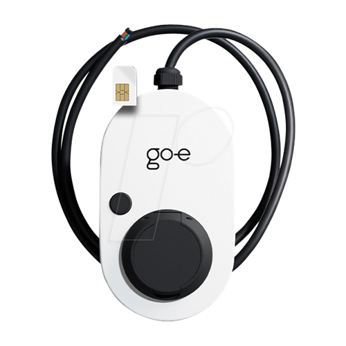 E-polnilna postaja Go-E Charger Gemini 2.0, 415 V, 16A 3-fazni, 11 kW, Tip 2,GSM, LTE, WI-Fi, RFID, IP65, brez kabla, bela/črna