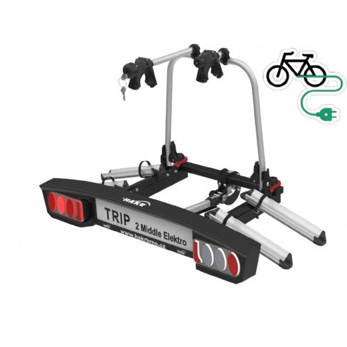 Nosilec za kolesa HAKR Trip 2 Middle Elektro, 2 kolesi, do 60 kg, aluminij/kovina