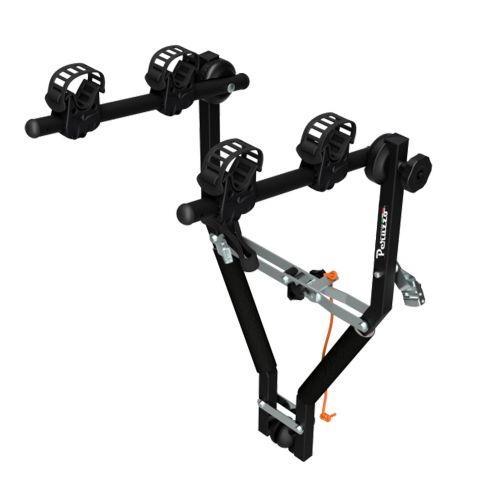 Nosilec za kolesa Peruzzo Cruising 302 Black, za 2 kolesi, nosilnost 30 kg, za vlečno kljuko, črne barve