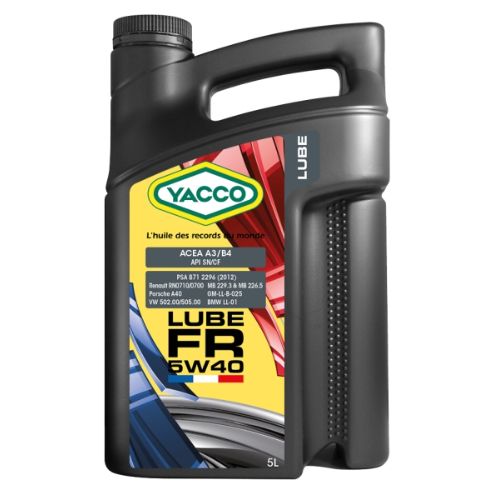 Olje Yacco Lube FR 5W40 5L