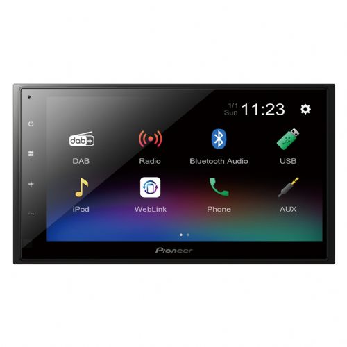 Avtoradio Pioneer DMH-A340DAB 2 DIN, Bluetooth, DAB+, 6,8" kapacitivni zaslon, podpora Android/iOS